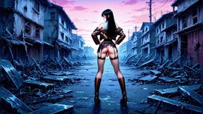 Beauty with Big Tits Trans Outdoor Fuck