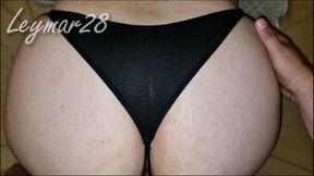 With my pussy open for a creampie