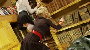 Two big tit girls offer up pussy for masturbating big dick