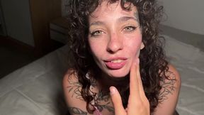 rebekah rose slut training #01 tattooed submissive, hard sex, throat fucking, face slapping and facial!