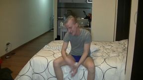 Sexy blond twink fucked bareback by Alexis Clark