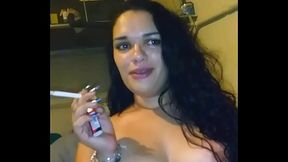 Smoking n Blowing dat Gud Dick blue bra