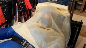Rubber Sheet Smothering Breath Control