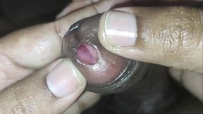 Desi Oiled Cock, Foreskin Play, Sounding Cock.