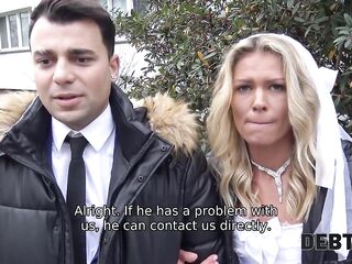 DEBT4k. Debt is the reason bride has sex with stranger near poor groom