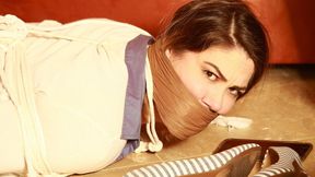 Adorable Mandy Tightly Hogtied, Triple Gagged, Toe-tally Humiliated, Angry & Frustrated by her Stalker in: STALKED! *NEW PREVIEW* RE ENCODE 2024