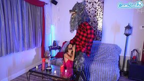 extra tiny milf spinner gets her guts rearranged by a werewolf