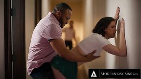 MODERN-DAY SINS - Bored Casey Calvert'_s SNEAKY SEX With Hubby Turns Into GANGBANG With Their In-Laws