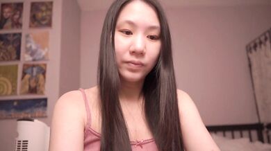 Tiny Asian WAIFU reading pillow talk ASMR slobber