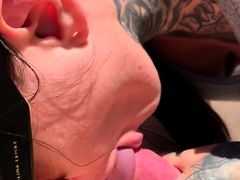 Warning Fantastic blonde big cock blowjob and cumshot