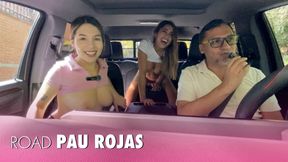 Pau Rojas enjoys the sex machine and Dani Ortiz&#039;s huge tits ROAD Juan Bustos