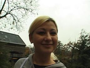 Interviewing blonde german girl