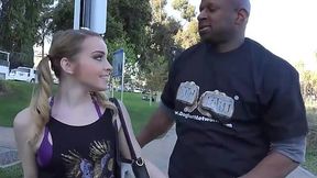 Alexia Gold goes on a date with an older black man and gets railed