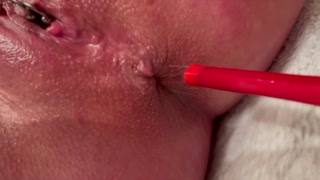 Anal Masturbate by High Heels and Juice Pussy after Orgasm