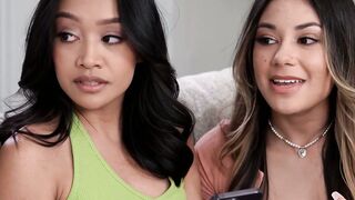 LATIONS and ASIAN TEENS UNLEASH THE FURY  Double Oral Blazin Hot Action with the Hung God!