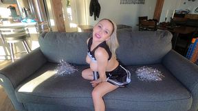 cheerleader is ready for step daddy