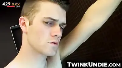 SweatDrenched Seduction Lean Muscled Hunk Spreads Cum Through Tighty Whities