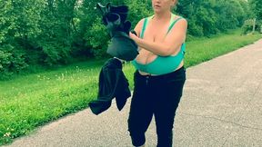 Big Boob MILF Public Nudity