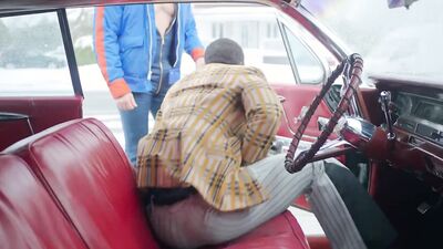 Two black guys are fucked by two white studs in interracial 4some