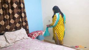Hot indian couple sensually kissing and gentling eachother