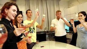 Students Fuck in Group Sex After New Years Eve Party