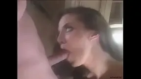 Incredible brunette MILF Sondra Hall gets fucked on sofa