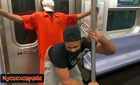 He wanted some ass in the train on halloween night