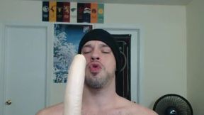 Allen Cole Sucks His Dildo