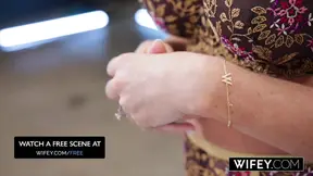 Wife Leah Layz meets her match with a massive cock.