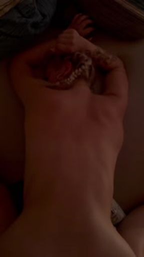 Only in a bathrobe do I get Mr Ollecks in the bedroom