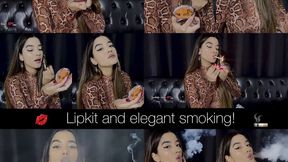 Lipkit and elegant smoking