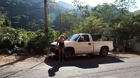 Mexican slut gets outdoor fuck with sunglasses on