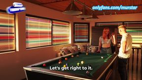 Fucking on the pool table with the pool coach