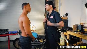 Hung repairman giving client a special service - Jayden Marcos AJ Sloan