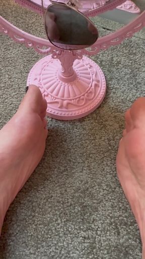 Pink pedicure station
