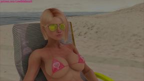 Two Futanaris Enjoy Beach Blowjob Fun In Steamy 3D Anime Action