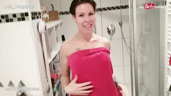 Hot roommate caught in the shower she couldn't resist