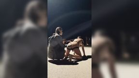 Teen Girl Rides Dude Anally with Gigantic Faux Penis&#x1F32D; Whipped Outside: Deep Throat Sounds