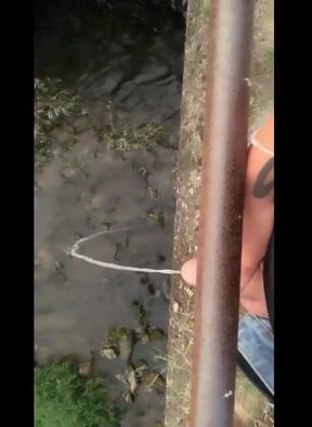Twink Piss From the Bridge Into the River