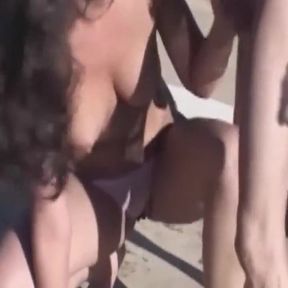 Brunette Babe Deepthroats Throbbing Cock Outdoors Drooling Wildly