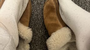 Socked Feet & Ugg Slippers