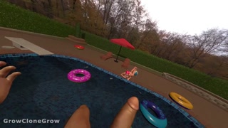 Pool Growth Chemicals Pt.1 (Giant and Giantess Couple Growth, POV)