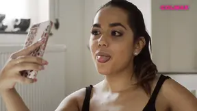 Brunette nanny takes it in her ass