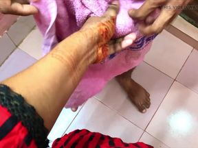 My stepsister crazy for fucking when she see my big panis