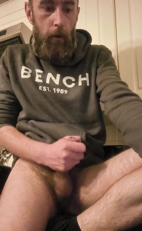 Big Dick Wanking and Smoking