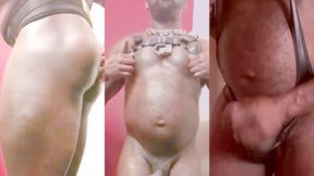 black muscle butt toying and cum unloading scenes
