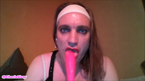 MARRIED SECRETLY SISSY BLOWJOB TRAINING AND DEEP THROAT