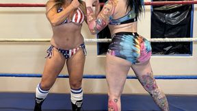 Twerk Queen Katie Forbes v Jen Thomas women's wrestling match