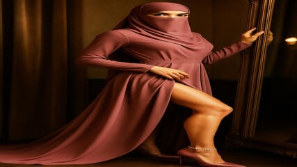 My hijab hides how wet I get.