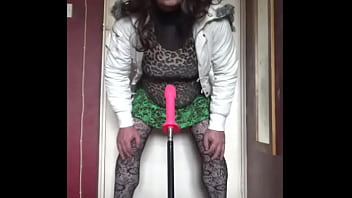 bisexual crossdresser wants to be filmed while getting his anal pussy fucked by a real cock instead of this dildo machine fucking him part 8